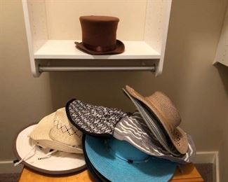 A Collection of Floppy Sun Hats and One More