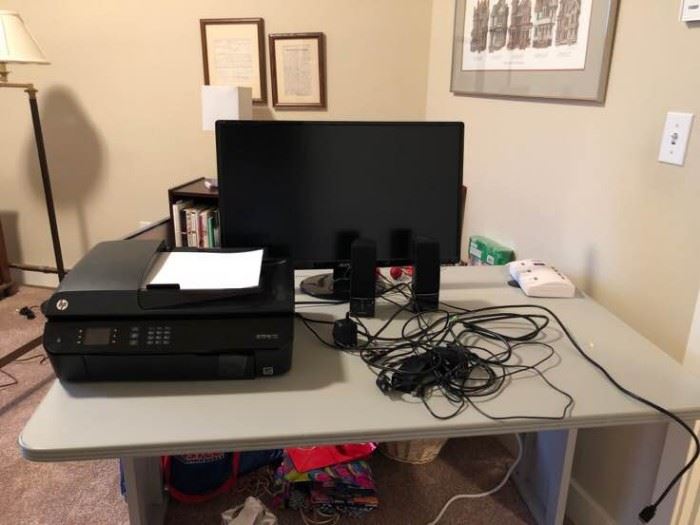 Acer Computer Monitor, Speakers and Printer