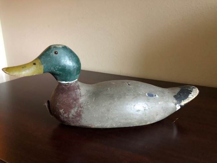 Antique mallard duck decoy C