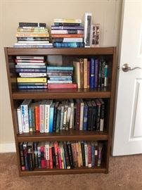 Bookshelf with modern day books
