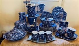 Blue Calico, Burslem, Staffordshire England 