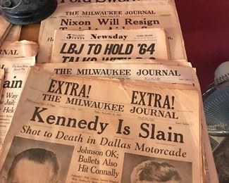 Vintage Newspapers, Kennedy