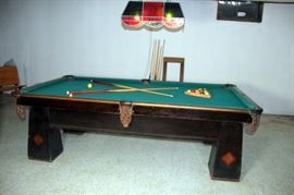 Brunswick Balke Collender Art Deco Pool Table