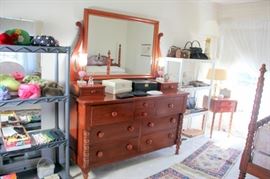 Cherry Dresser with Mirror