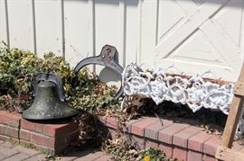 Cast Iron Bell with Yoke by Crystal Metal