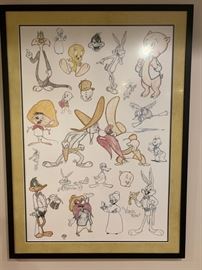 116. Warner Bros. Animation Art Poster Virgil Press (30" x 41")