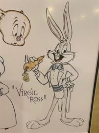 116. Warner Bros. Animation Art Poster Virgil Press (30" x 41")