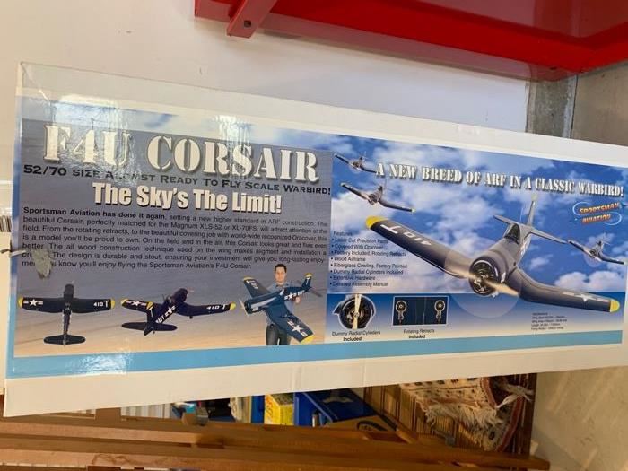 128. F4U Corsair Warbird Model Plane 52/70 size