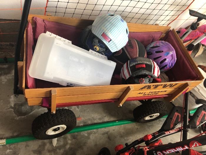 Wagon, helmets