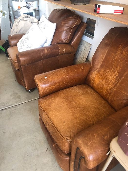 pair of gorgeous Leather club chairs