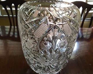 Gorgeous large crystal vase