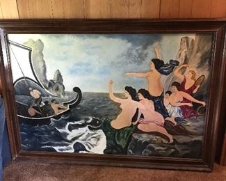 Hand painted masterpiece by grandfather of the family