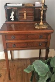 Close-up of small desk