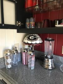 UGA lamp, Bar blender, Multiple cocktail shakers, more