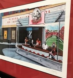 Signed Kristen Fogarty UGA Football print "Nightdawgs"