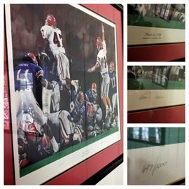 Signed and numbered (647/1000) 1997 UGA Florida Game print "Back on Top" by Noah Stokes