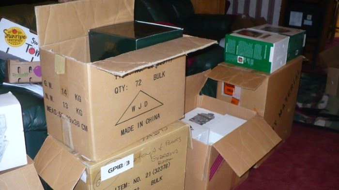 STILL TO BE UNPACKED  ALL DICKENS IN THESE BOXES.   BEAT THE CHRISTMAS RUSH DO YOUR  CHRISTMAS SHOPPING EARLY.