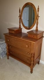 Mirrored Glove Box Dresser