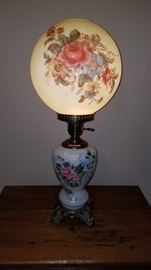"GWTW" Lamp Hand Painted 