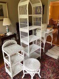white rattan furniture