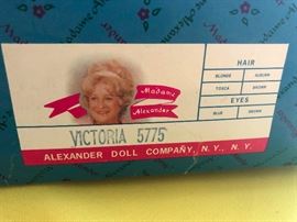 Victoria 5775 Alexander Doll Company