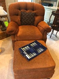 upholstered comfy chair