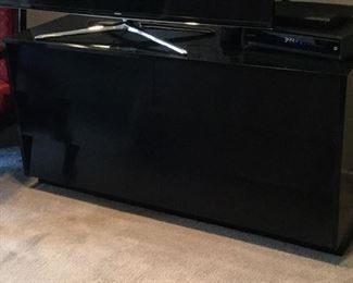 Black Laquer Chest with 6 Drawers: 54” x 18” x 27”