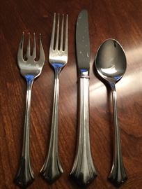 Reed & Barton Stainless Flatware, 4 piece place setting, service for 6