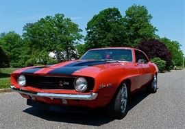 69 Camaro resto mod 468 ci big block 700r4 trans , 3” exhaust approximately 550 to 600 horse power 