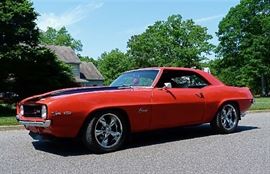 69 Camaro resto mod 468 ci big block 700r4 trans , 3” exhaust approximately 550 to 600 horse power 