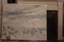Lee Reynolds Painting 60x48 Vintage Vanguard Studios