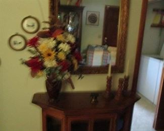 Credenza/Display Cabinet, Mirrors, Arrangements, Glassware, Decorative Items for your Home....Doll Furniture, Dolls & more Dolls....