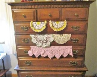 Maple Chest loaded with hand-made items....