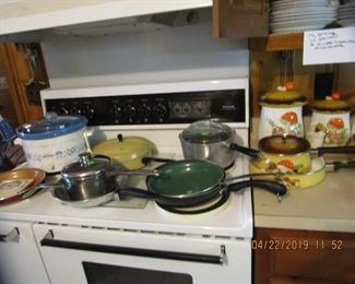 2 Kitchens in this LARGE HOME... We have 2 Stove/Oven's to Sell, 1 Refrigerator and lots of Small Appliances....2 Washer's and 2 Dryer's...CLEAN, CLEAN... EVERYTHING IN THIS HOME WAS TAKEN CARE OF AND APPRECIATED....