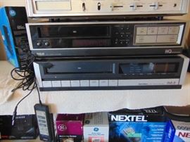 Old VHS players.  See corded remote!!!