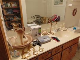 Ironstoneware (England) bowl and pitcher