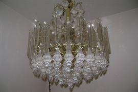 1980'S PLASTIC SMALL CHANDELIER