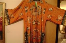 EARLY 1890'S JAPANESE KOMONO--HAND STITCHED---LOST ART EMBROIDERY DRAGONS