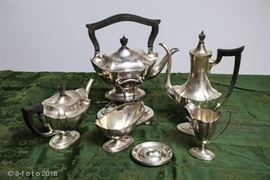 1917 US Army Tea set Sterling Silver