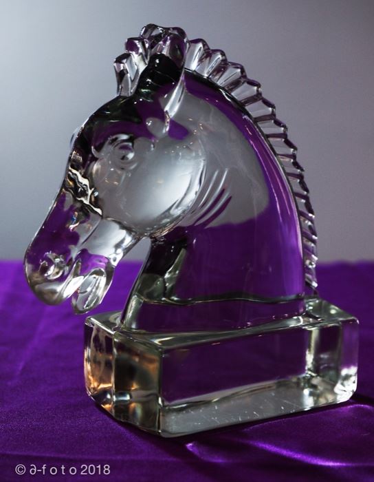 1930's glass bookends