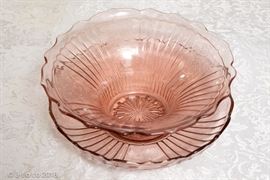 Depression glass bowl 