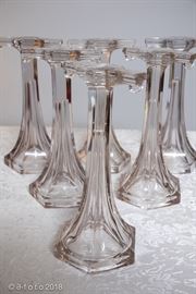 Led glass display vases