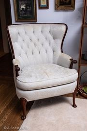 Sherman Brother trade co.&nbsp;vintage winged chair