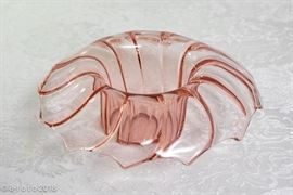 Depression glass vase