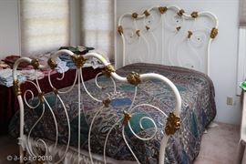 Full size Beautyrest bed and frame