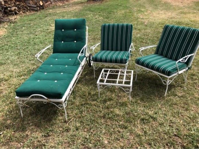 Outdoor Lounge Chair and Two Chairs
