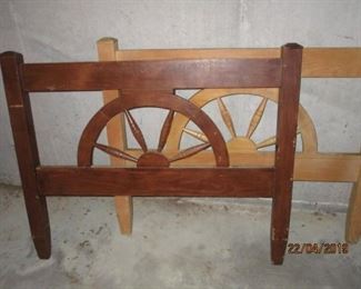 WAGON WHEEL BUNK BED HEADBOARDS