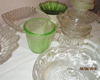 CAMBRIDGE MEASURING BOWL, CRYSTAL, ETC