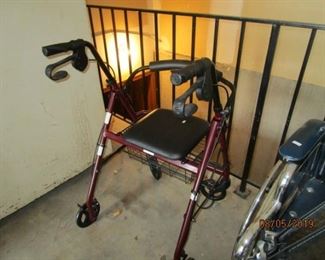 walker with seat