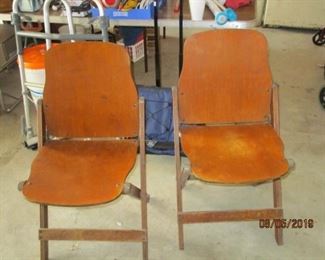 old folding chairs